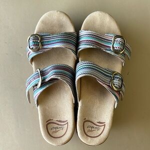 Women’s colorful striped Dansko